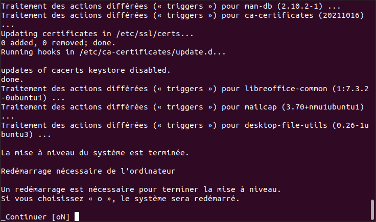 Mise à niveau vers Ubuntu 22.04 en CLI- 8