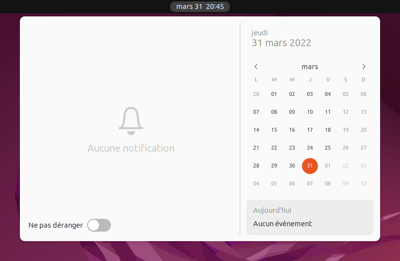 Ubuntu 22.04 LTS - applet notifications