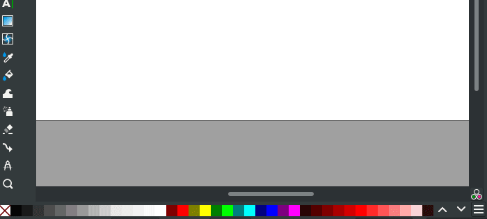 Affichage des palettes de couleur configurable dans Inkscape 1.2