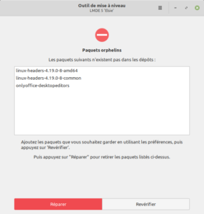 Mise à niveau vers LMDE 5 - 05 - Suppression paquets orphelins