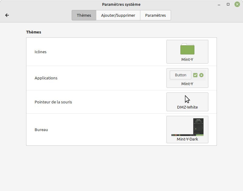 cinnamon 5.4 - themes