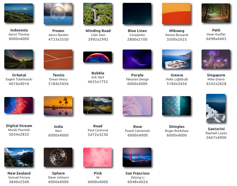 Linux Mint 21 - backgrounds