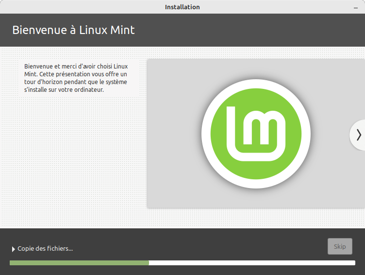 Installer Linux Mint 21 - 9 - Installation