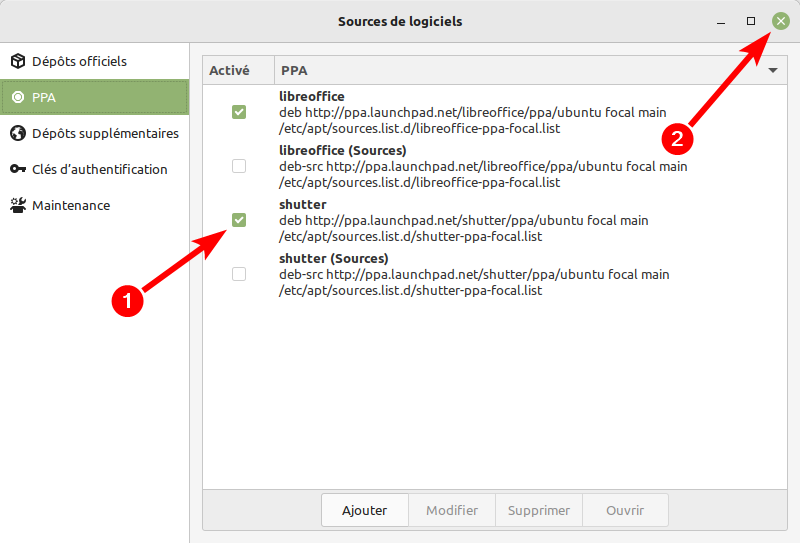 Mettre à niveau vers Linux Mint 21 - 4.1