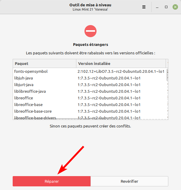 Mettre à niveau vers Linux Mint 21 - 5 - paquets étrangers