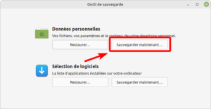 Sauvegarde des données personnelles avec mintbackup