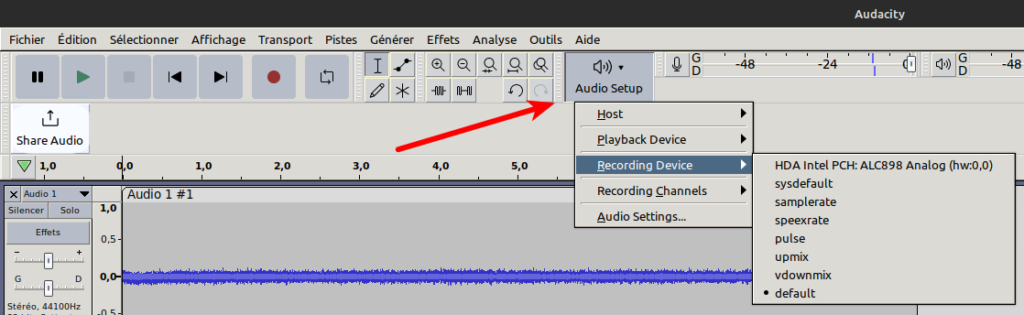 Audacity 3.2 - Audio Setup