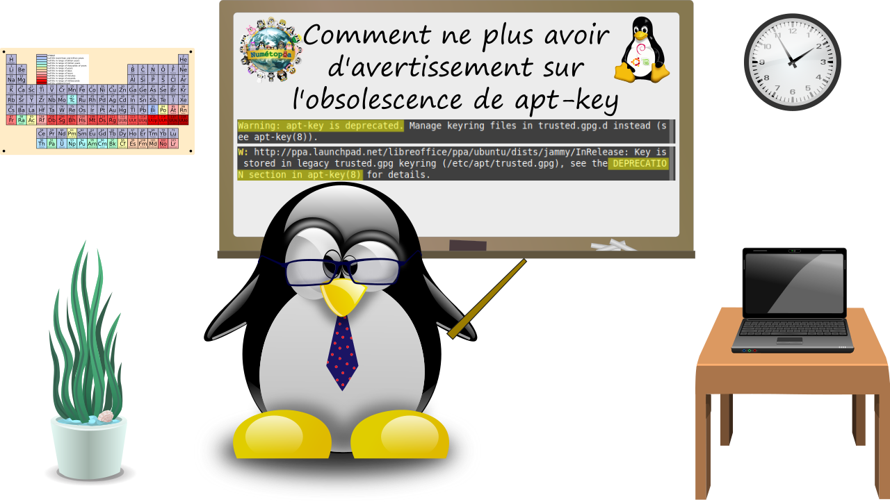 Comment corriger l'avertissement “apt-key is deprecated”