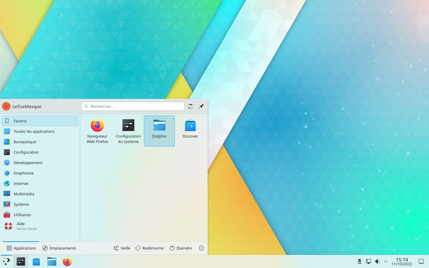 KDE plasma 5.26 - thème et fond écran clair