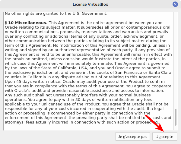 License extension pack VirtualBox 7