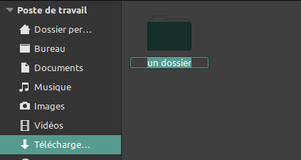 Renommer un dossier