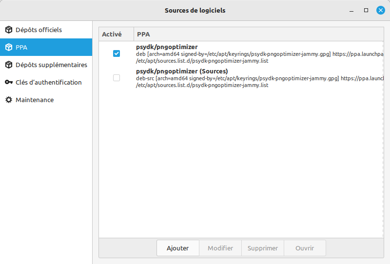 PPA dans Linux Mint 21.1