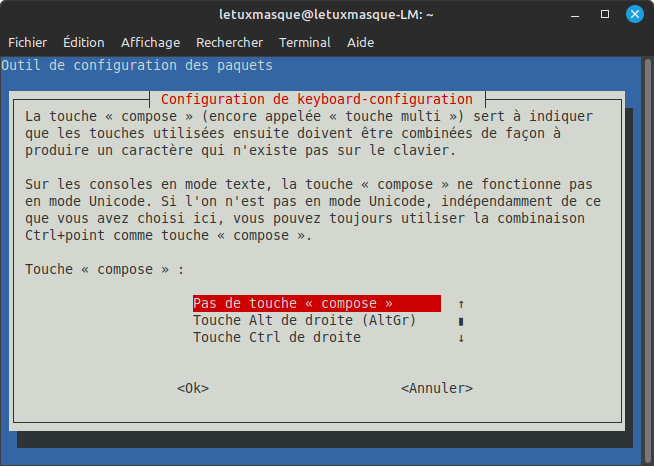Changer disposition clavier en CLI5