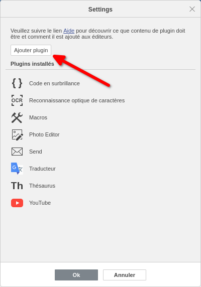 Ajouter Plugin dans OnlyOffice