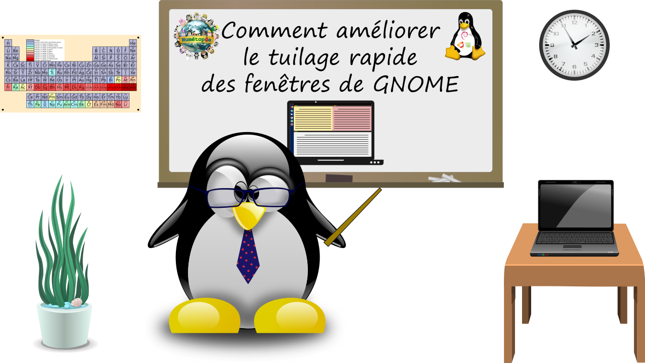 Comment améliorer le tuilage rapide des fenêtres de GNOME (Ubuntu, Debian...)