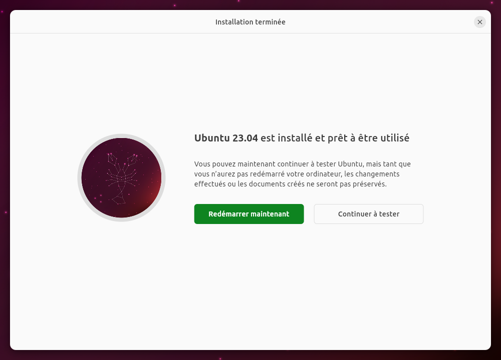 Nouvel installeur Ubuntu 23.04 - 14