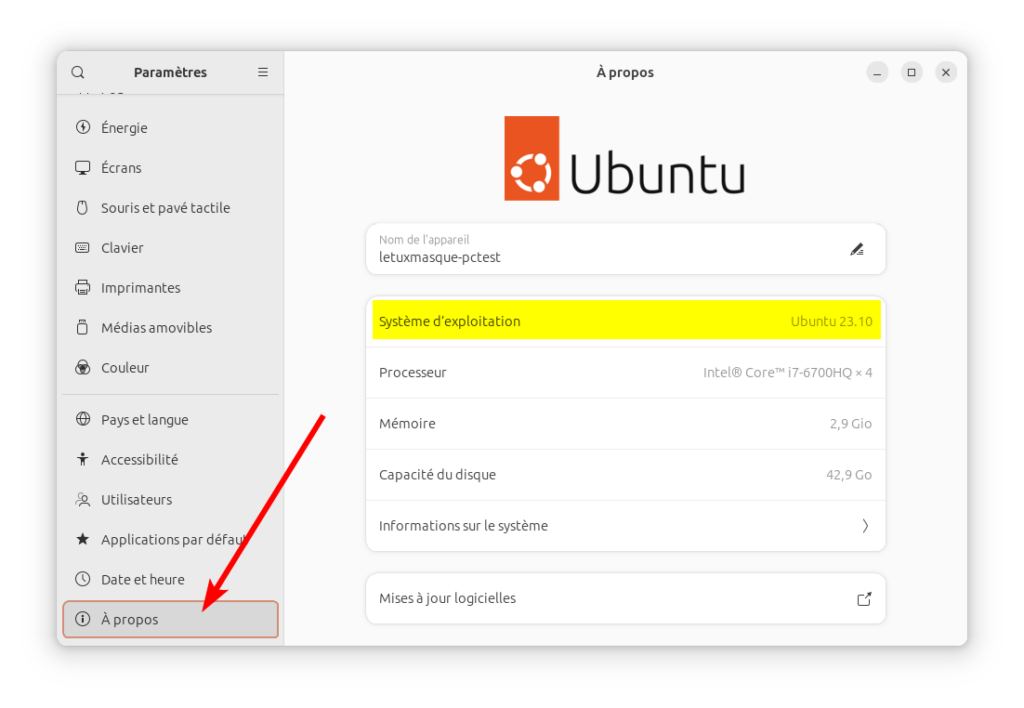 À propos Ubuntu 23.10