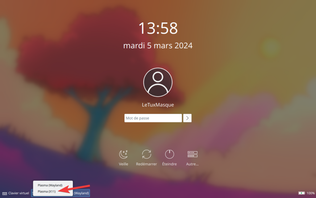 KDE Plasma 6 - session x11