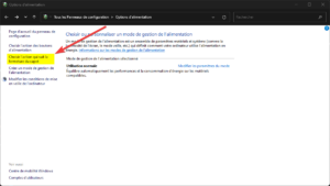 Options d'alimentation Windows 01