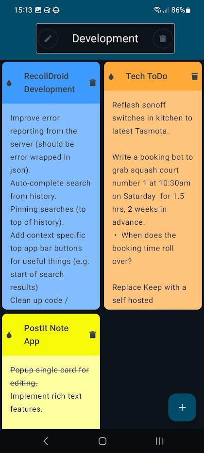 Styncynotes sur Android