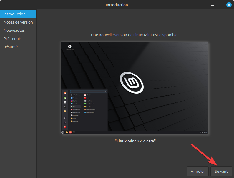 Mise à niveau vers Linux Mint 22.2 - 1